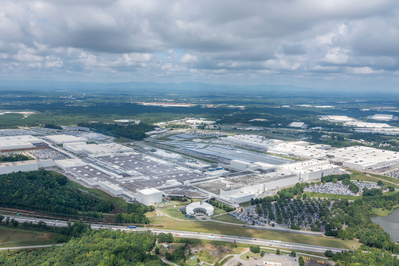 Aerial view of Plant Spartanburg. 