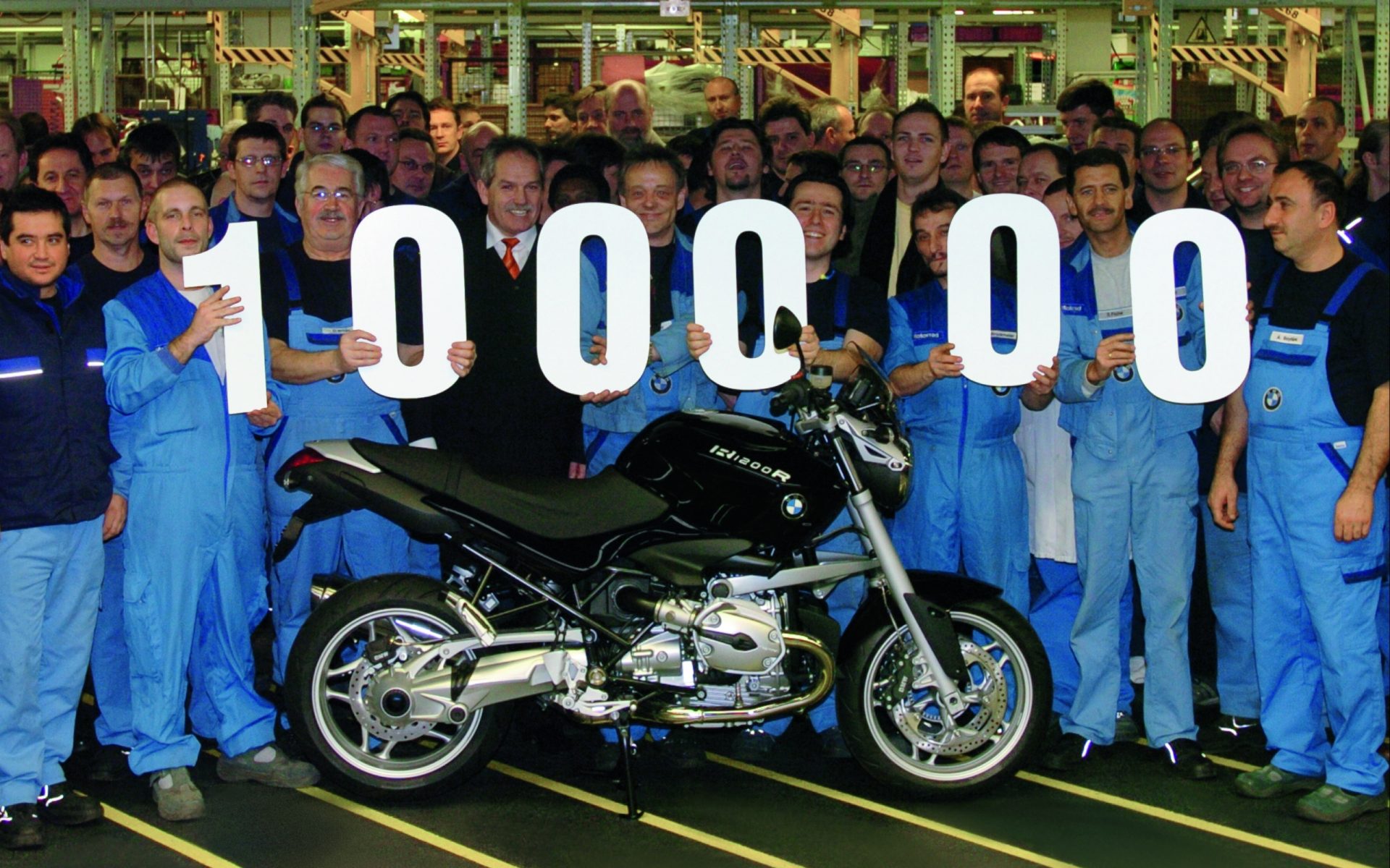 Feier 100.000 BMW Motorräder pro Jahr