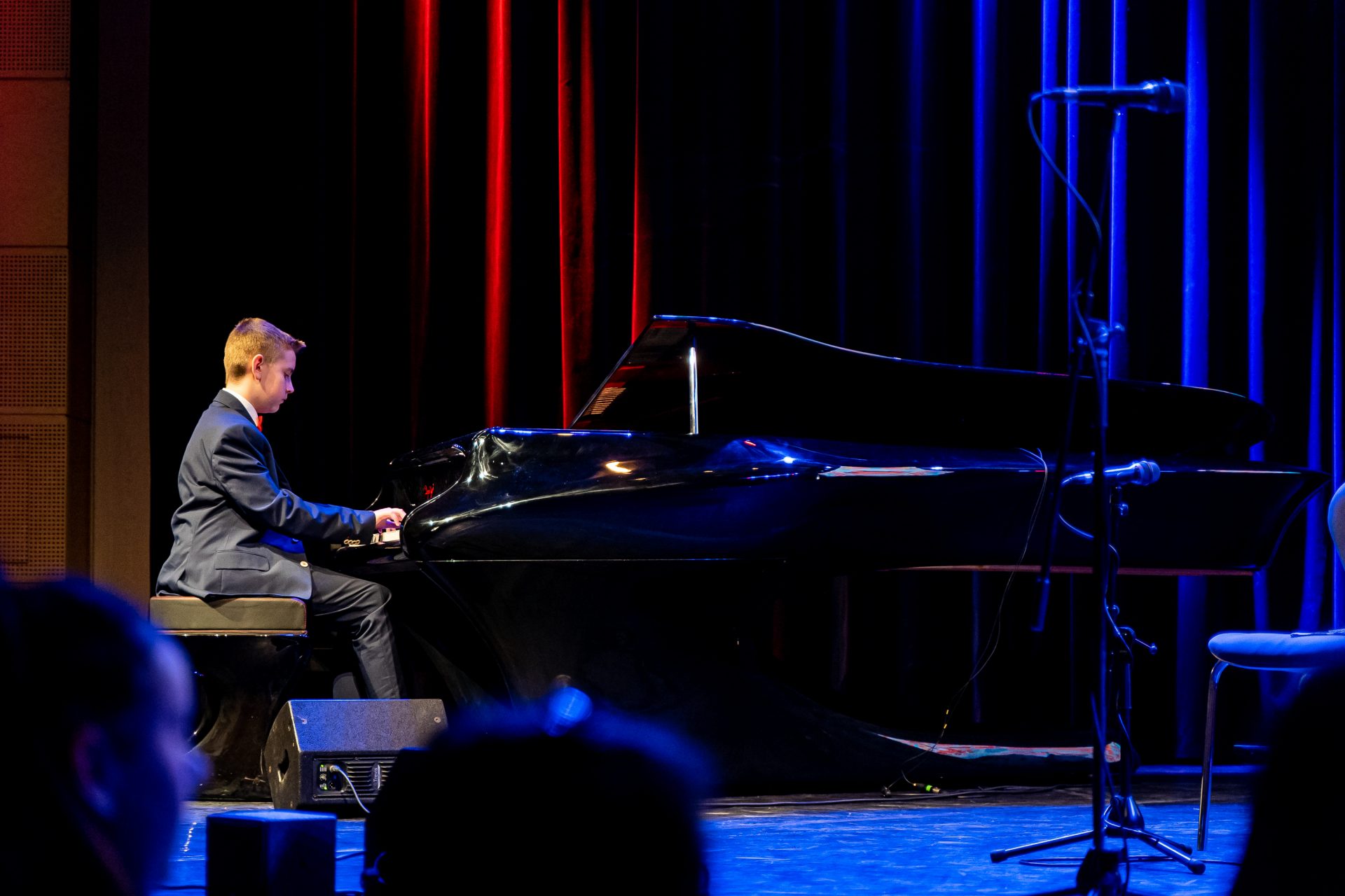 A man playing the piano