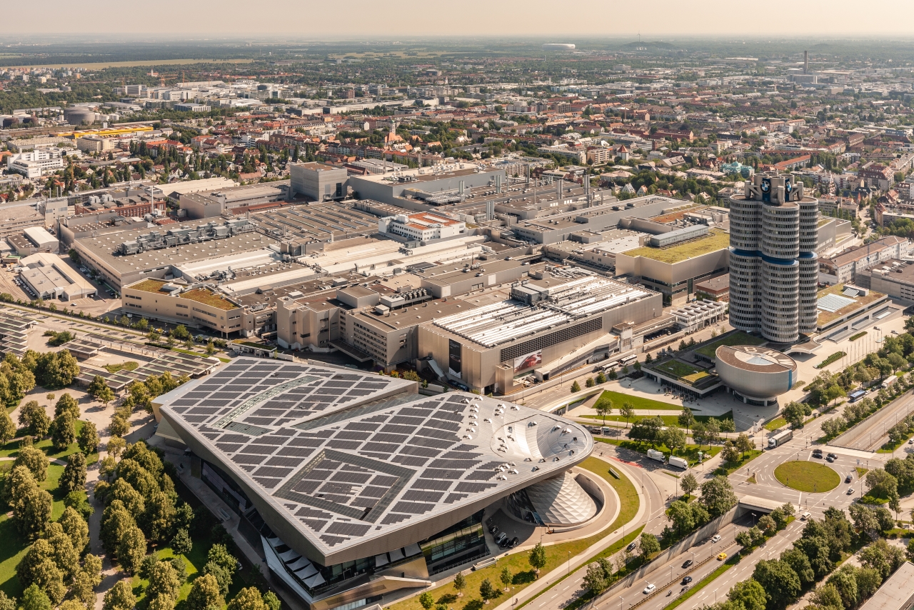 Luftansicht des Werks München