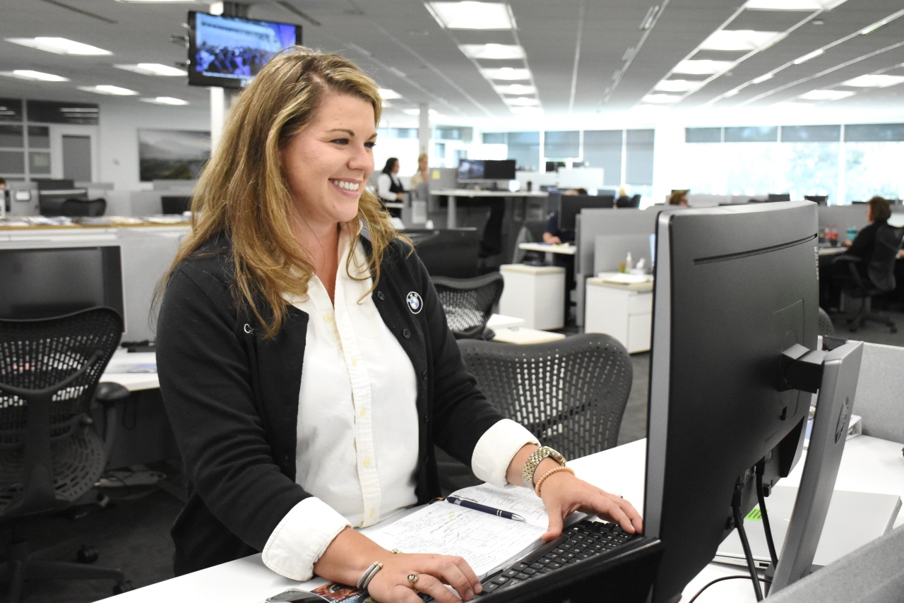 BMW Associate working in an office environment. 