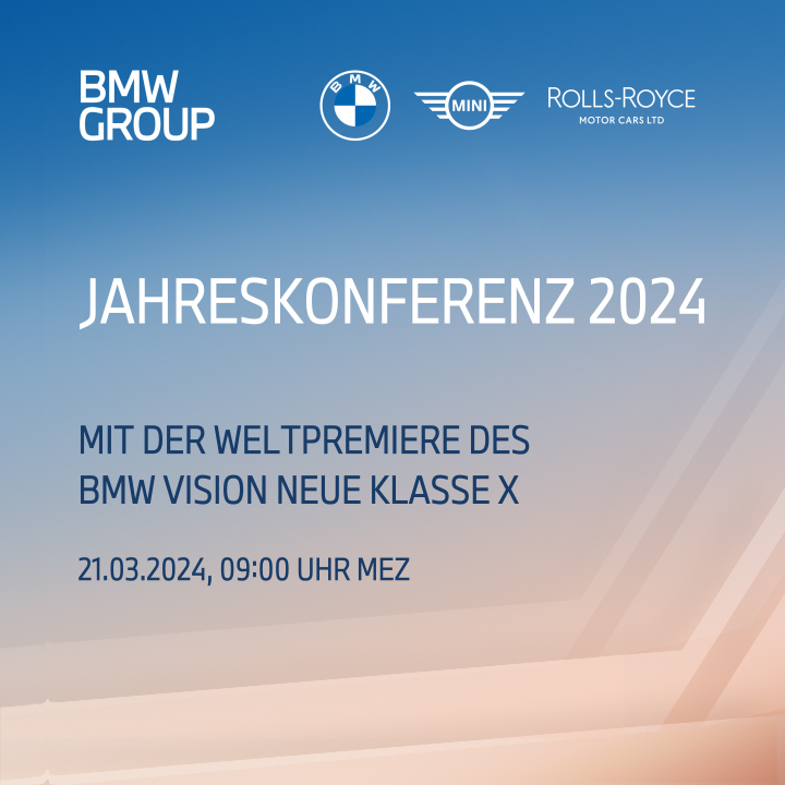 BMW GROUP JAHRESKONFERENZ.