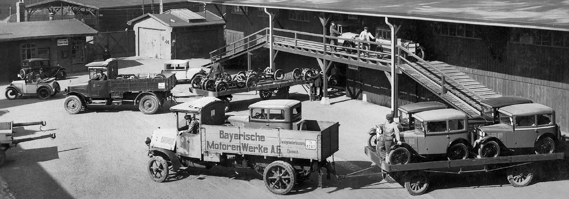 Auslieferung von BMW Fahrzeugen 1928.