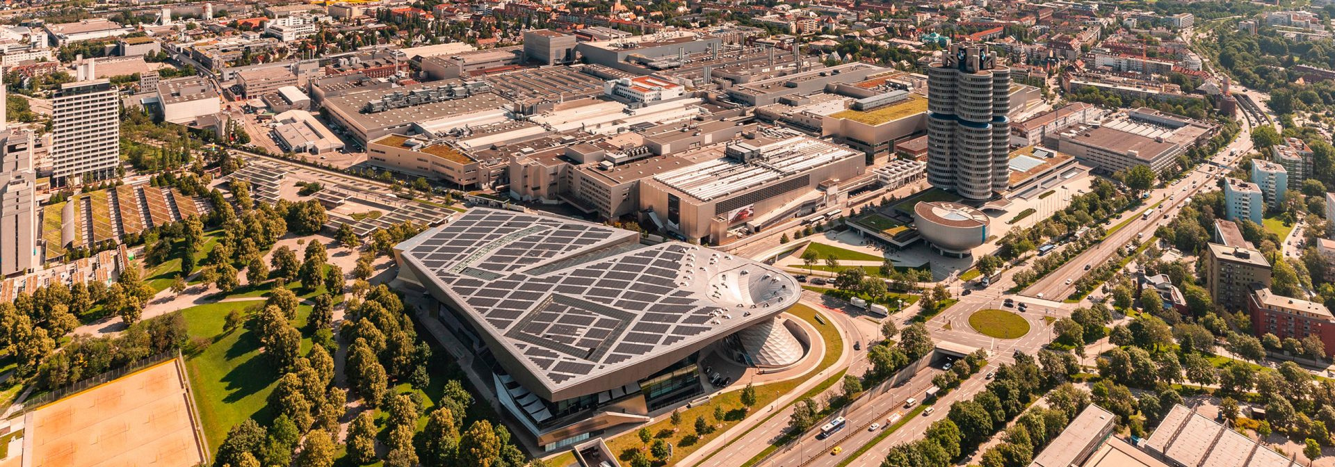 Air view of the Bmw Museum