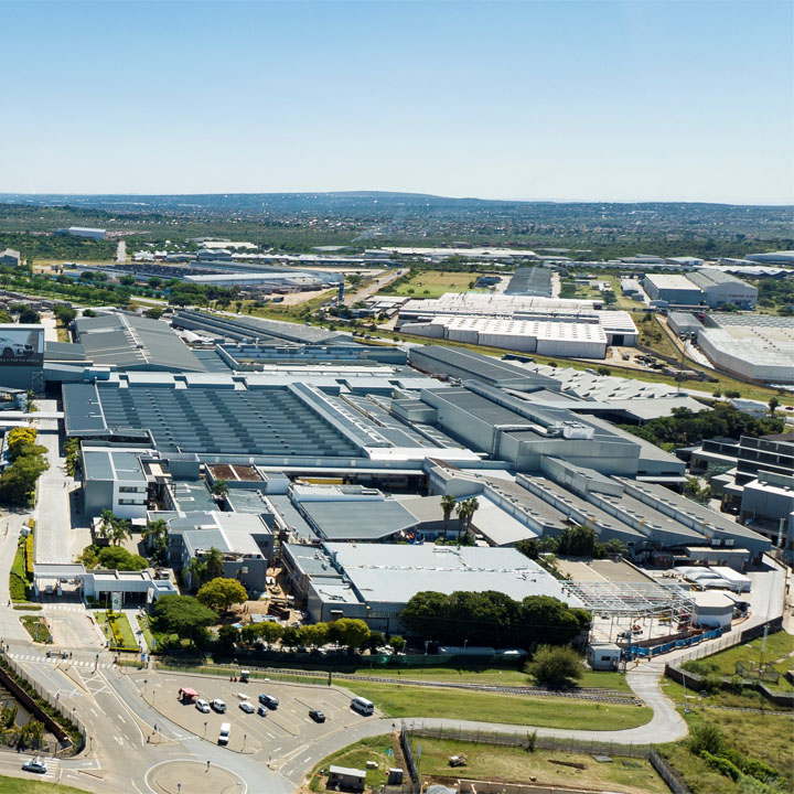 Aerial view of BMW Group plant Rosslyn