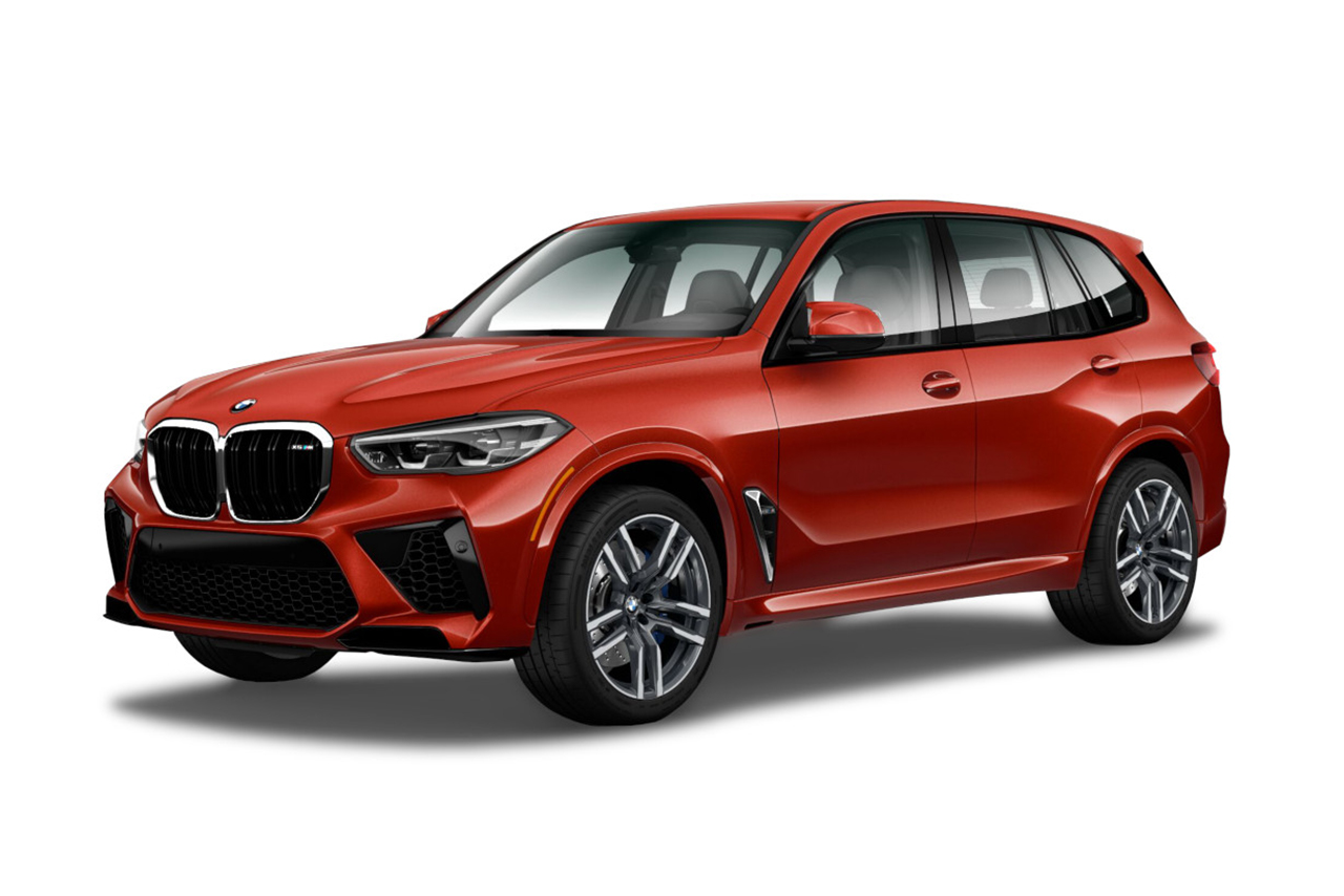 BMW X5 M Toronto Red Metallic on white background.